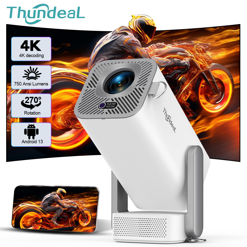 Home Improvement Videos - โปรเจคเตอร์ ThundeaL 4K Android Full HD