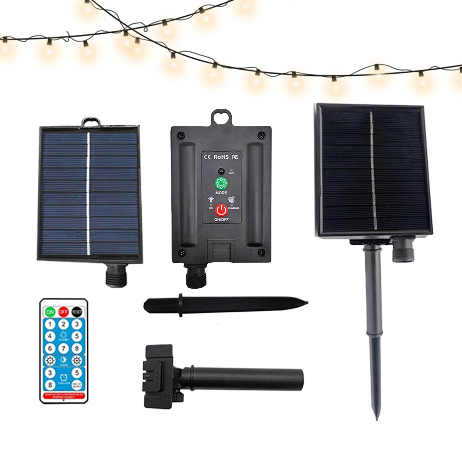 Home Improvement And Tools - แผงโซลาร์เซลล์แบบพกพา 31V กันน้ำ พร้อมรีโมท ไฟสตริง USB