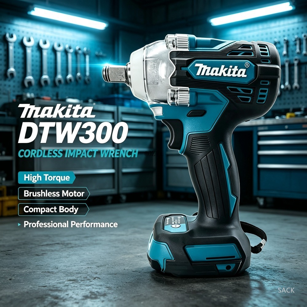Makita Drill Dtw300 - ประแจกระแทกไร้สาย Makita DTW300 แรงบิด 330 นิวตันเมตร,