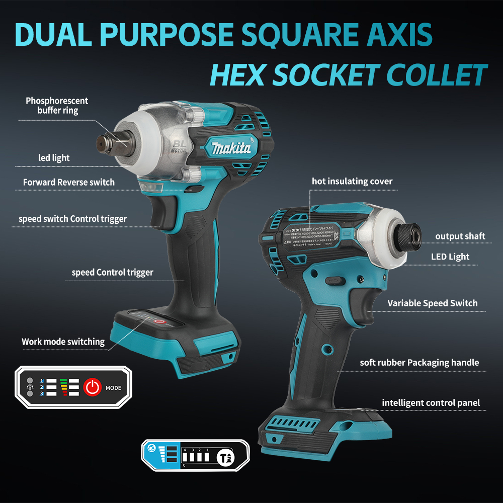 ประแจไฟฟ้าไร้สาย Makita รุ่น D - Makita Drill Dtw300 บทวิจารณ์และราคา
