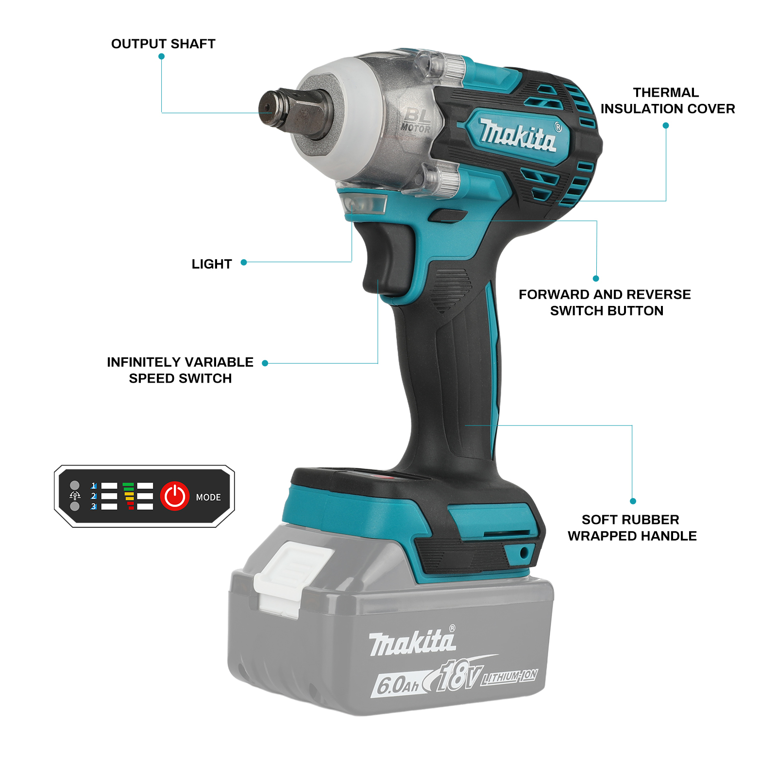ประแจกระแทกไร้สาย Makita DTW30 - Makita Drill Dtw300 บทวิจารณ์และราคา